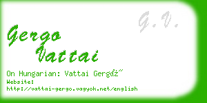 gergo vattai business card